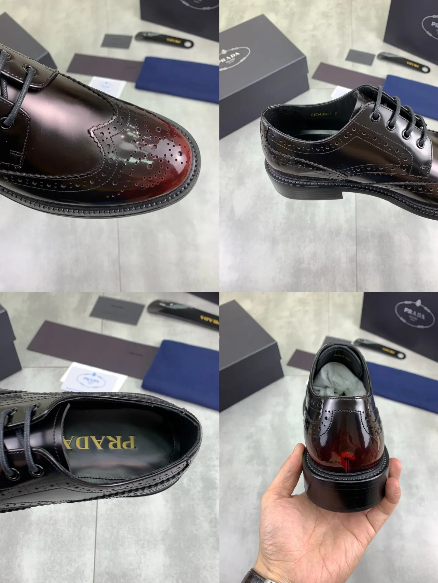 Factory price P980 💰 (genuine leather outsole series) original quality, top version 🔱 ＰＲＡＤＡPrada. Men's business casual leather shoes, top quality cow leather. 1:1 shipment⬆️Luxurious and noble👞All imported original color-changed cowhide, just to create a more comfortable wearing experience. Upper: Original comfortable selected high-end color-changed calfskin➕Top imported water-dyed full cow lining, original lightweight and comfortable high-grade genuine leather outsole✔️Code number: 39-44 (38 45 46 47 can be customized)